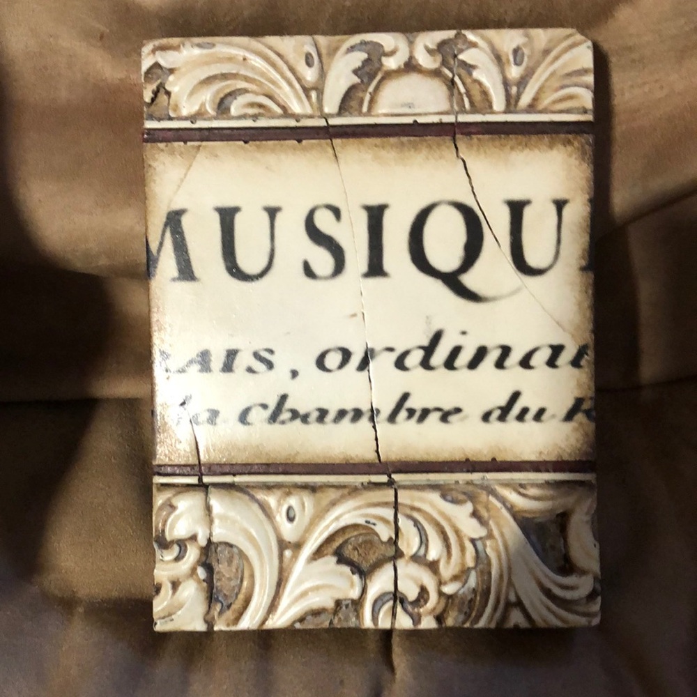 Sid Dickens “Musique Tile” plaster porcelain